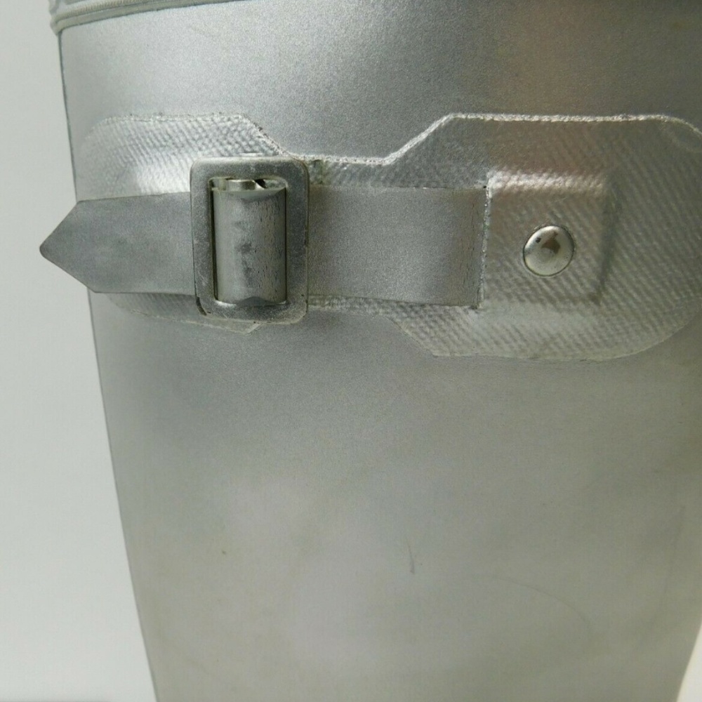 Hunter Original Tall Matte Metallic Silver Boots - Picture 3 of 8